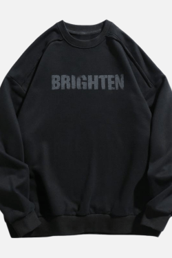 Style Core Aesthetics, New Style Trends Double Letter Print Sweatshirt