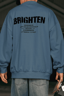 Style Core Aesthetics, New Style Trends Double Letter Print Sweatshirt