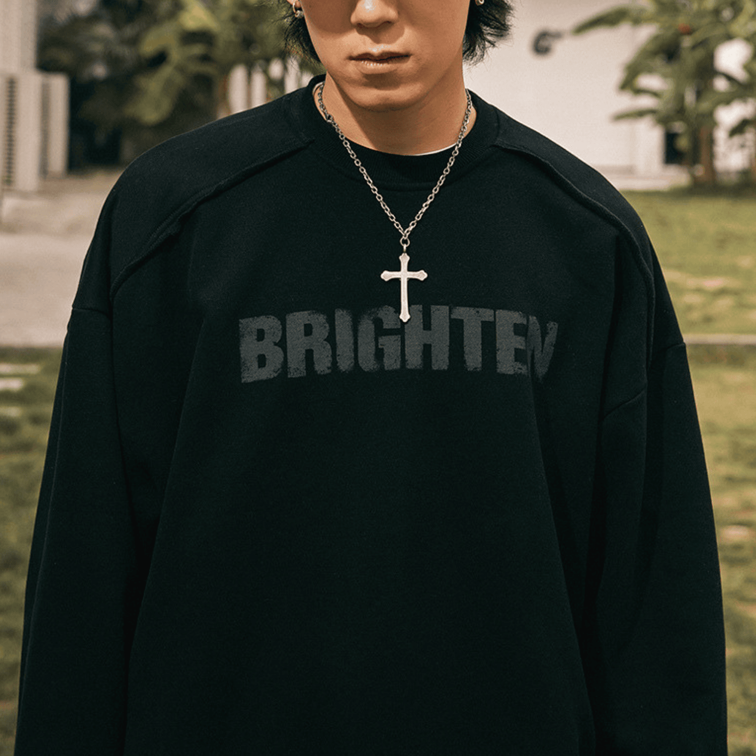 Style Core Aesthetics, New Style Trends Double Letter Print Sweatshirt Style Core Aesthetics, New Style Trends Double Letter Print Sweatshirt