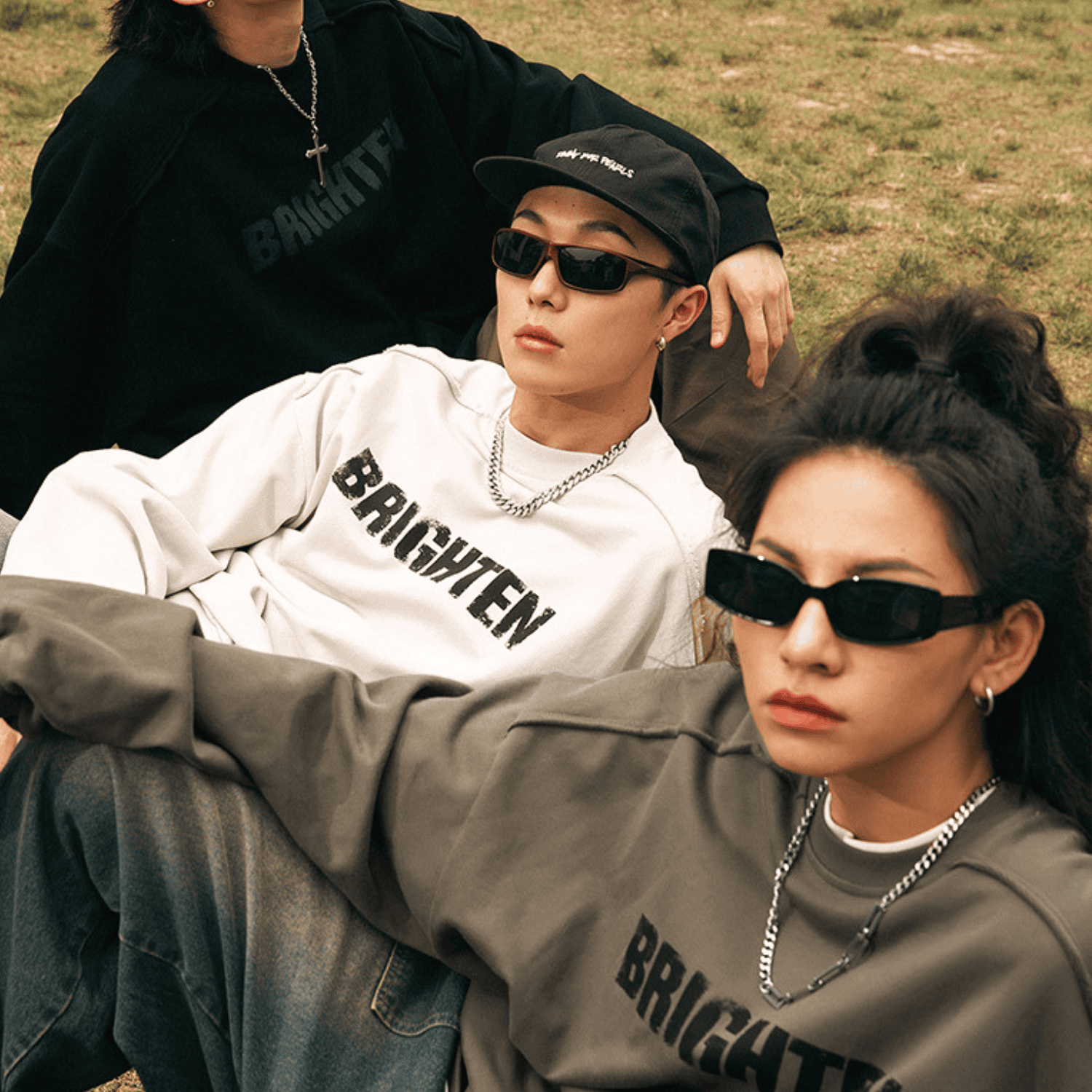 Style Core Aesthetics, New Style Trends Double Letter Print Sweatshirt Style Core Aesthetics, New Style Trends Double Letter Print Sweatshirt