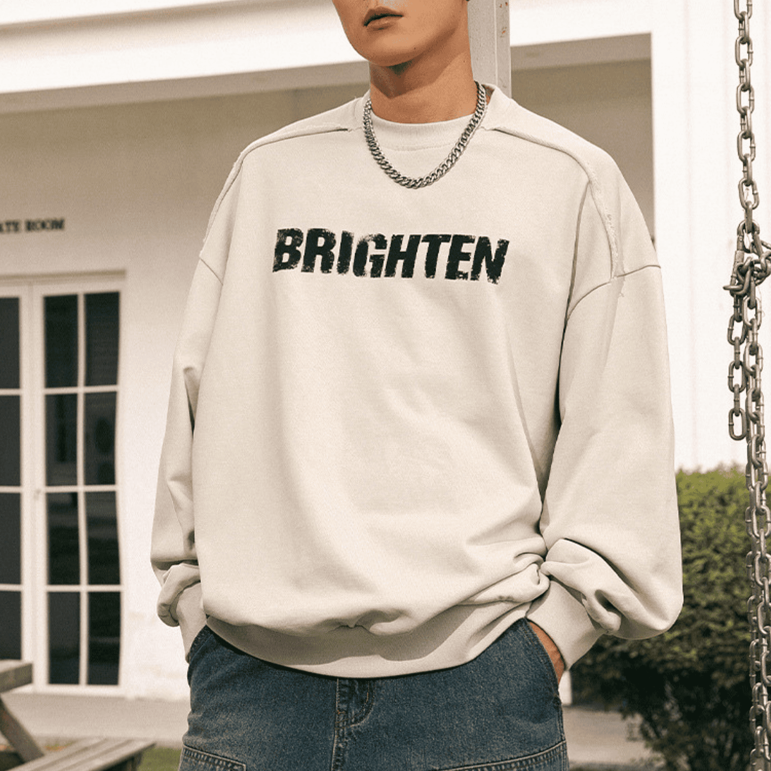 Style Core Aesthetics, New Style Trends Double Letter Print Sweatshirt Style Core Aesthetics, New Style Trends Double Letter Print Sweatshirt