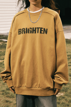 Style Core Aesthetics, New Style Trends Double Letter Print Sweatshirt