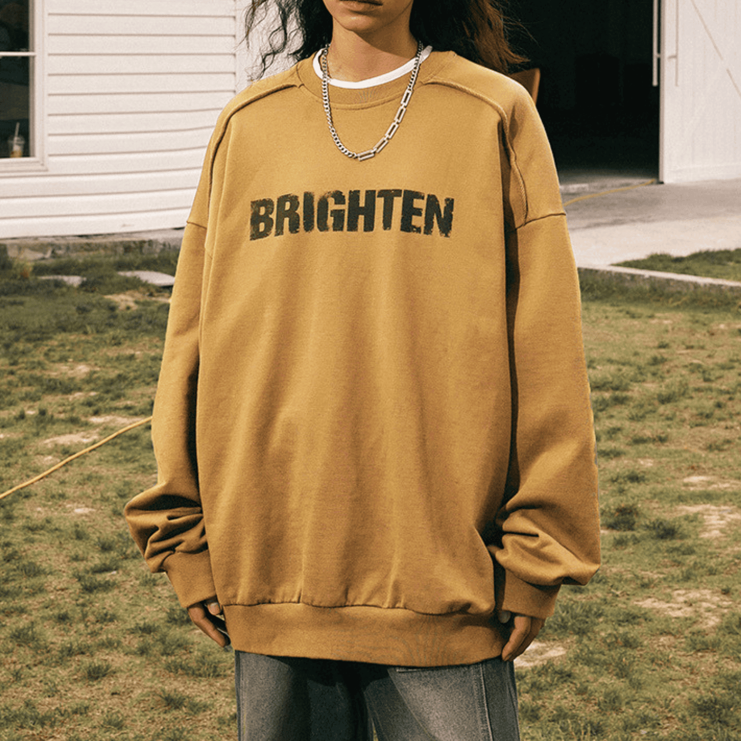 Style Core Aesthetics, New Style Trends Double Letter Print Sweatshirt Style Core Aesthetics, New Style Trends Double Letter Print Sweatshirt