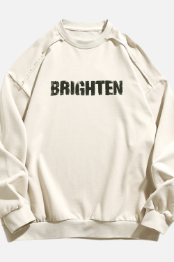 Style Core Aesthetics, New Style Trends Double Letter Print Sweatshirt