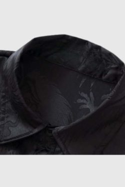 Style Core Aesthetics, New Style Trends Dragon Jacquard Shirts