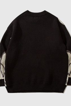 Style Core Aesthetics, New Style Trends Dragon-Themed Oversized Sweater