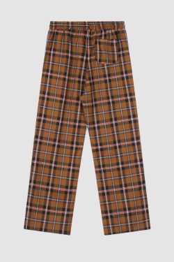 Style Core Aesthetics, New Style Trends Drawstring Plaid Casual Pants