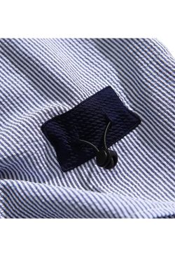 Style Core Aesthetics, New Style Trends Drawstring Pocket Stripe Shirts