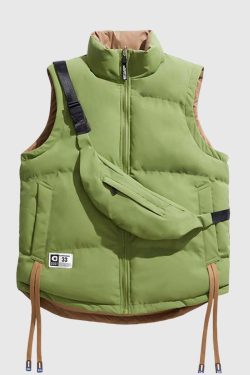 Style Core Aesthetics, New Style Trends Dual-Wear Puffer Vest With Bags