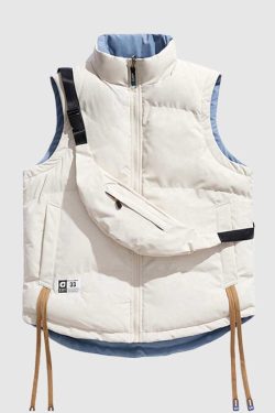 Style Core Aesthetics, New Style Trends Dual-Wear Puffer Vest With Bags