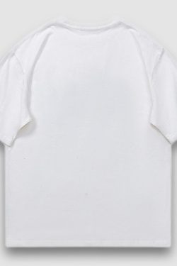 Style Core Aesthetics, New Style Trends Eating Fish Cartoon Pattern Tee