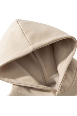 Style Core Aesthetics, New Style Trends Embroidered Alphabet Loose Hoodie