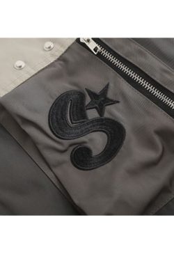 Style Core Aesthetics, New Style Trends Embroidered Aviator Insulated Coat