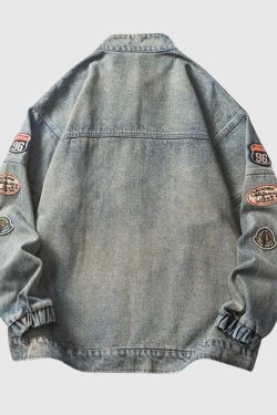 Style Core Aesthetics, New Style Trends Embroidered Denim Jacket