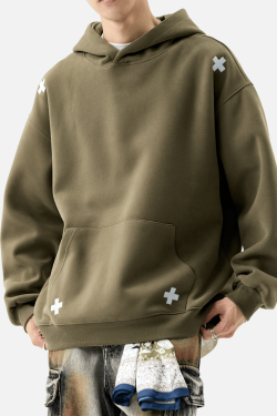 Style Core Aesthetics, New Style Trends Embroidered Letter Patch Sweatshirt