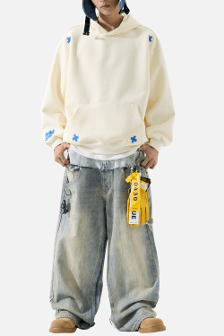 Style Core Aesthetics, New Style Trends Embroidered Letter Patch Sweatshirt