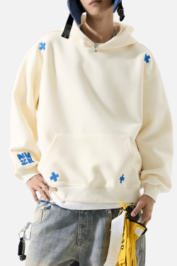 Style Core Aesthetics, New Style Trends Embroidered Letter Patch Sweatshirt