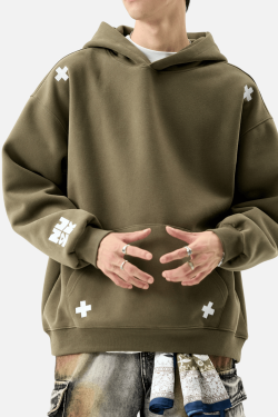 Style Core Aesthetics, New Style Trends Embroidered Letter Patch Sweatshirt