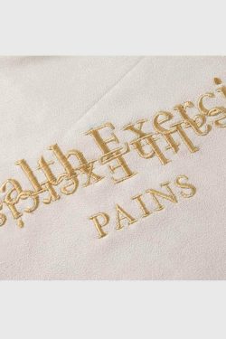 Style Core Aesthetics, New Style Trends Embroidered Oversized Sweatshirt