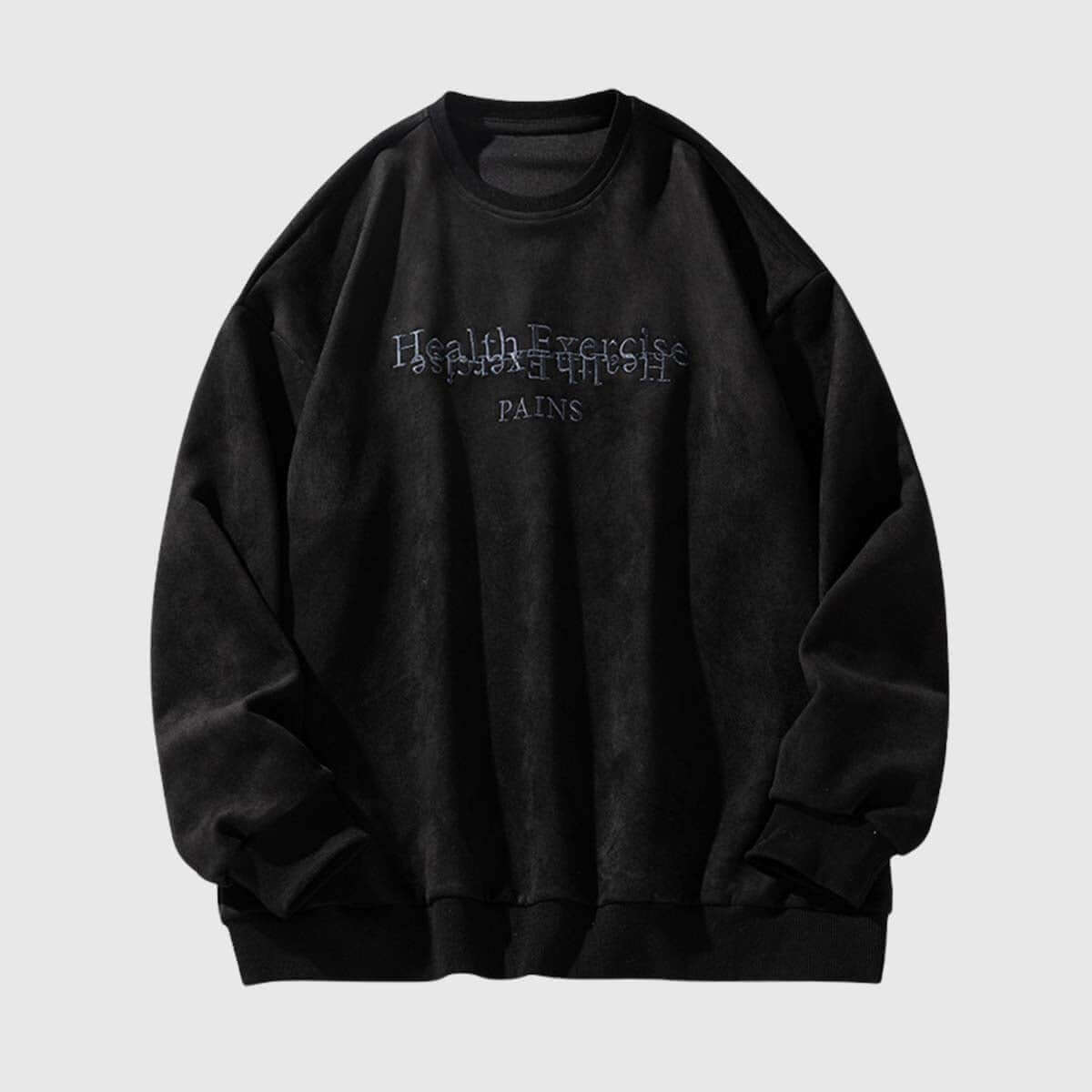 Style Core Aesthetics, New Style Trends Embroidered Oversized Sweatshirt Style Core Aesthetics, New Style Trends Embroidered Oversized Sweatshirt