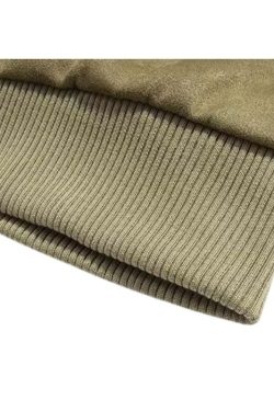 Style Core Aesthetics, New Style Trends Embroidered Suede Baseball Jacket