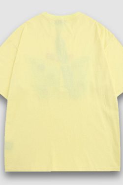 Style Core Aesthetics, New Style Trends Embroidery Butterfly Denim Patch Tee