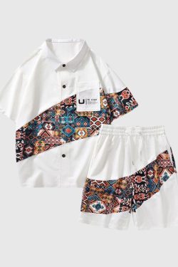 Style Core Aesthetics, New Style Trends Ethnic Style Shirt Set