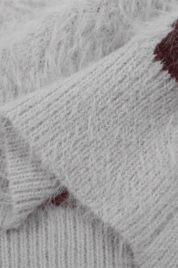 Style Core Aesthetics, New Style Trends Faux Mink Fuzzy Colorblock Sweater