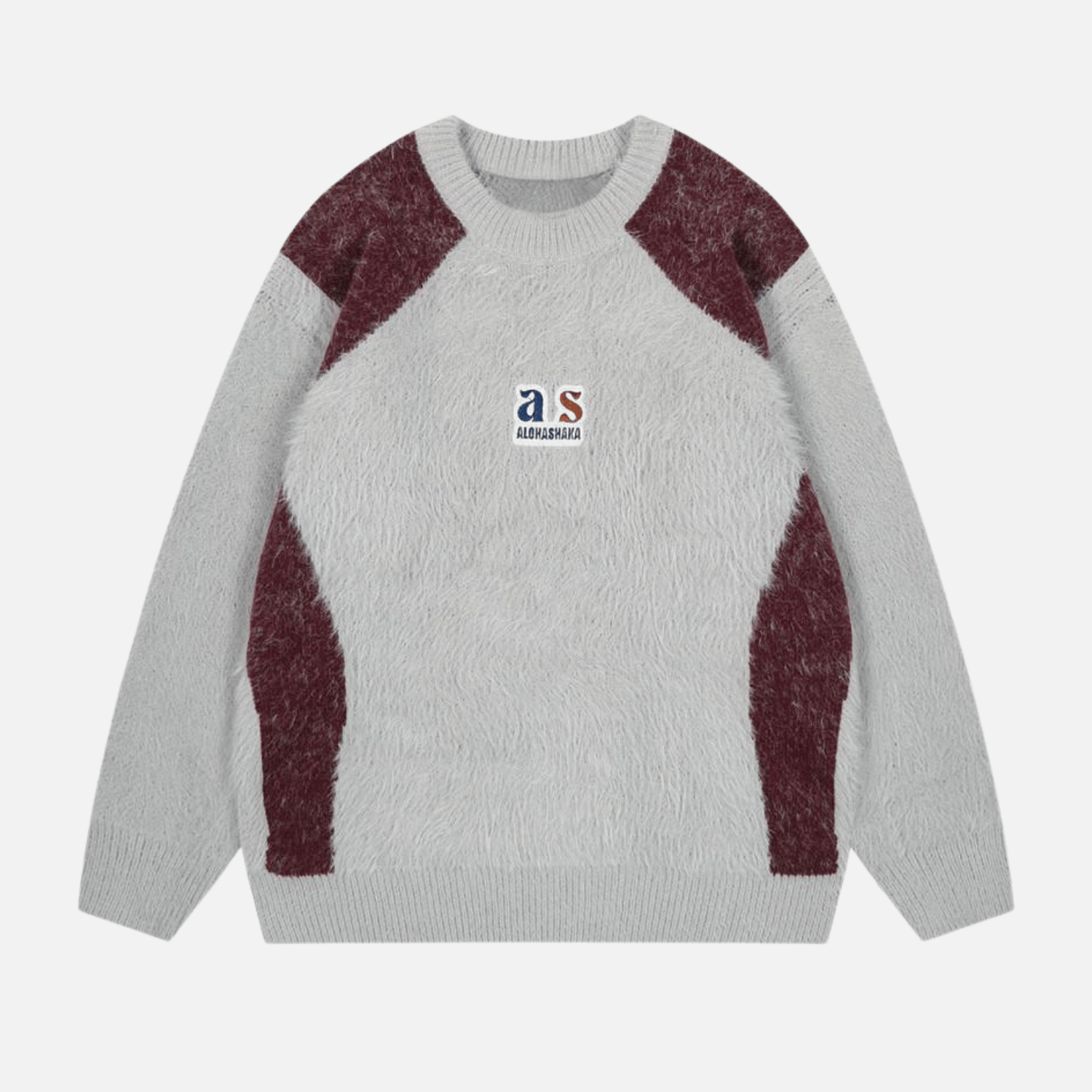 Style Core Aesthetics, New Style Trends Faux Mink Fuzzy Colorblock Sweater Style Core Aesthetics, New Style Trends Faux Mink Fuzzy Colorblock Sweater