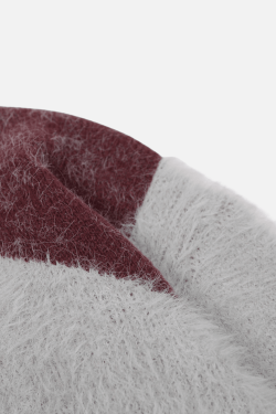 Style Core Aesthetics, New Style Trends Faux Mink Fuzzy Colorblock Sweater