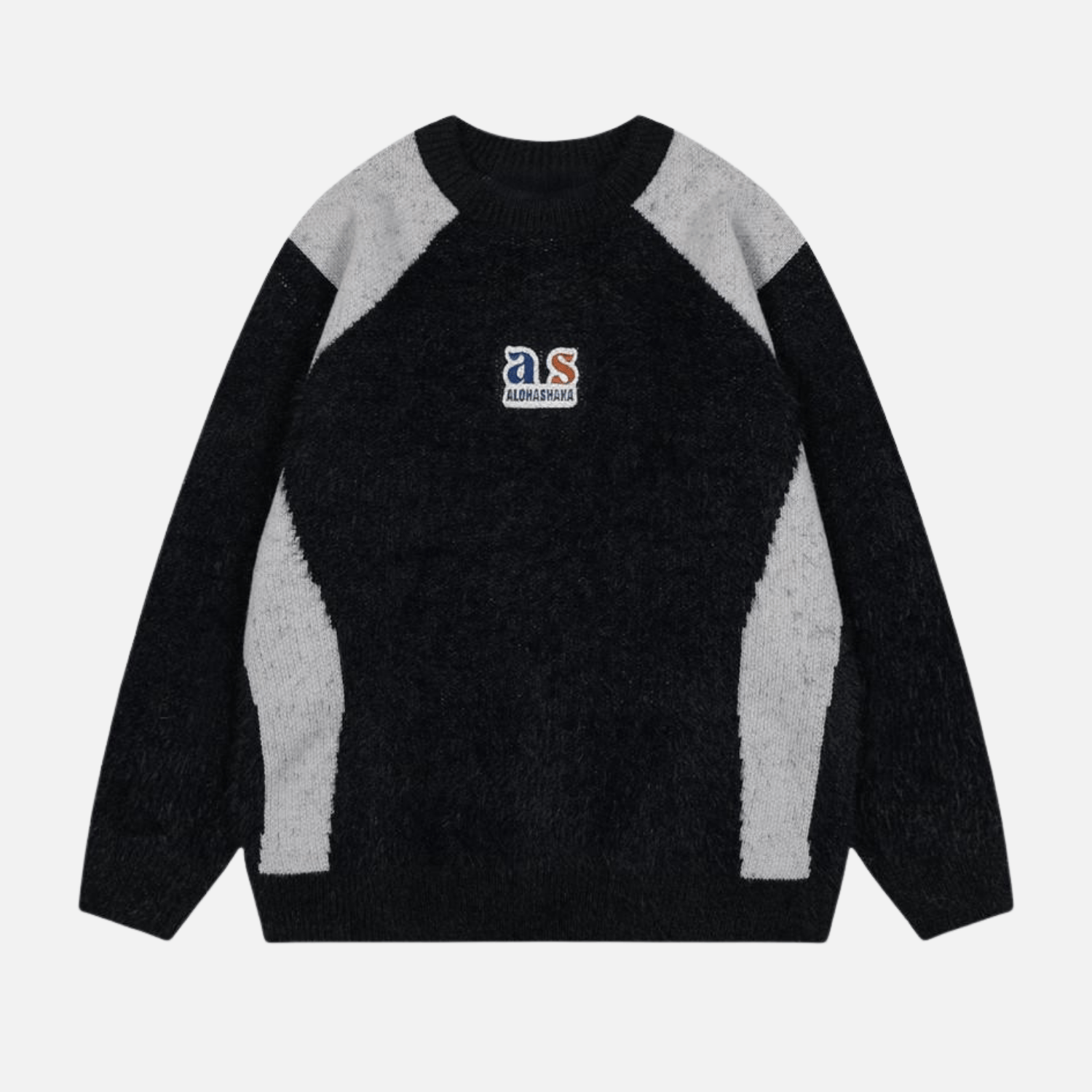 Style Core Aesthetics, New Style Trends Faux Mink Fuzzy Colorblock Sweater Style Core Aesthetics, New Style Trends Faux Mink Fuzzy Colorblock Sweater