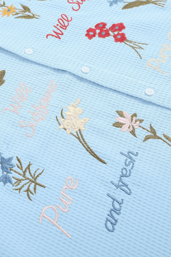 Style Core Aesthetics, New Style Trends Floral Embroidered Summer Shirt