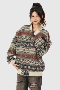 Style Core Aesthetics, New Style Trends Floral Embroidered Sweater