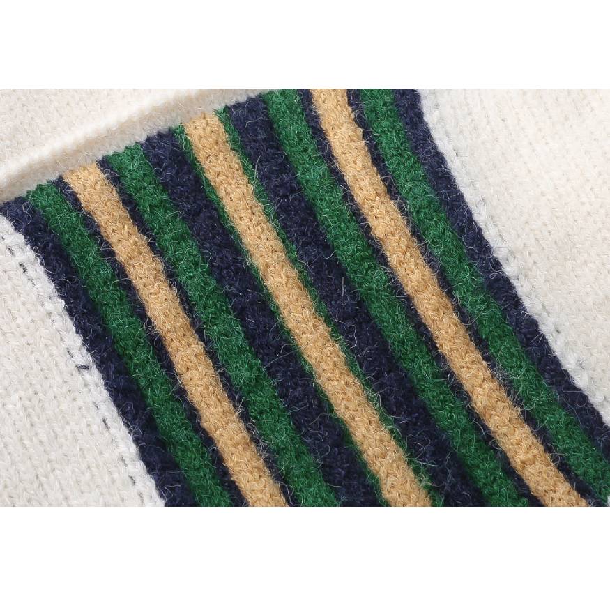 Style Core Aesthetics, New Style Trends Flower Embroidered Check Jacquard Sweater Style Core Aesthetics, New Style Trends Flower Embroidered Check Jacquard Sweater