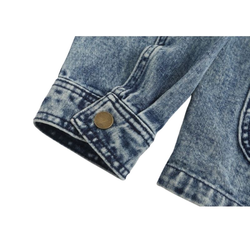 Style Core Aesthetics, New Style Trends Foliage Embroidered Multi-Pocket Denim Jacket Style Core Aesthetics, New Style Trends Foliage Embroidered Multi-Pocket Denim Jacket