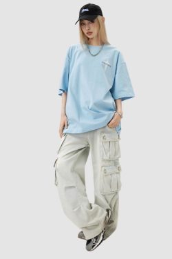 Style Core Aesthetics, New Style Trends Four-pointed Star Cotton Tee