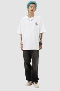 Style Core Aesthetics, New Style Trends Four-pointed Star Cotton Tee