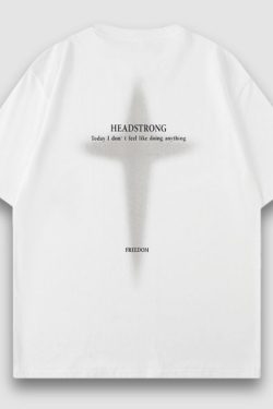 Style Core Aesthetics, New Style Trends Four-pointed Star Cotton Tee