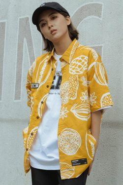 Style Core Aesthetics, New Style Trends Fruit Graffiti Summer Shirt