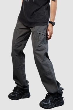 Style Core Aesthetics, New Style Trends Functional Style Straight Leg Cargo Pants