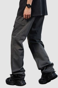 Style Core Aesthetics, New Style Trends Functional Style Straight Leg Cargo Pants