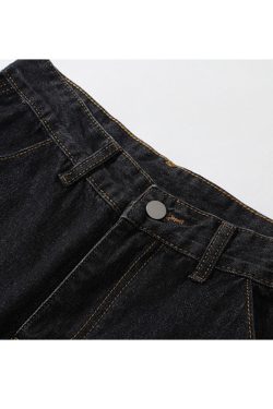 Style Core Aesthetics, New Style Trends Funny Graffiti Straight-Leg Jeans