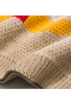 Style Core Aesthetics, New Style Trends Funny Graphic Pattern Vest Sweater