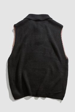 Style Core Aesthetics, New Style Trends Funny Graphic Pattern Vest Sweater