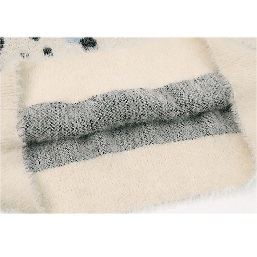 Style Core Aesthetics, New Style Trends Fuzzy Rabbit Pattern Sweater Style Core Aesthetics, New Style Trends Fuzzy Rabbit Pattern Sweater