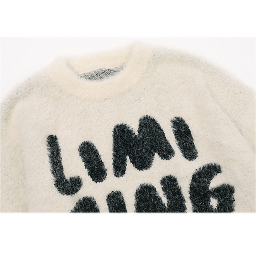 Style Core Aesthetics, New Style Trends Fuzzy Rabbit Pattern Sweater Style Core Aesthetics, New Style Trends Fuzzy Rabbit Pattern Sweater