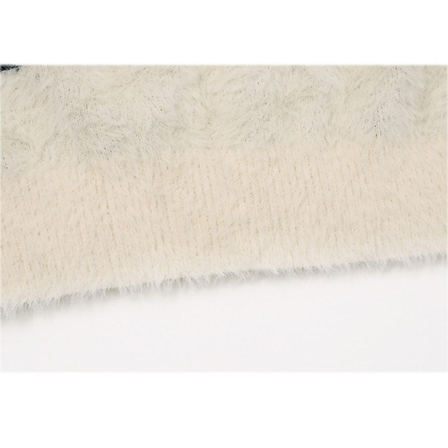 Style Core Aesthetics, New Style Trends Fuzzy Rabbit Pattern Sweater Style Core Aesthetics, New Style Trends Fuzzy Rabbit Pattern Sweater