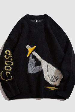 Style Core Aesthetics, New Style Trends Goose Knitted Sweater