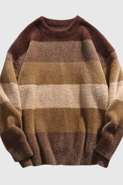 Style Core Aesthetics, New Style Trends Gradient Stripe Sweater