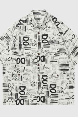 Style Core Aesthetics, New Style Trends Graffiti Full Print Shirt